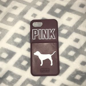 IPhone 6s/7 Maroon, Case with storage space